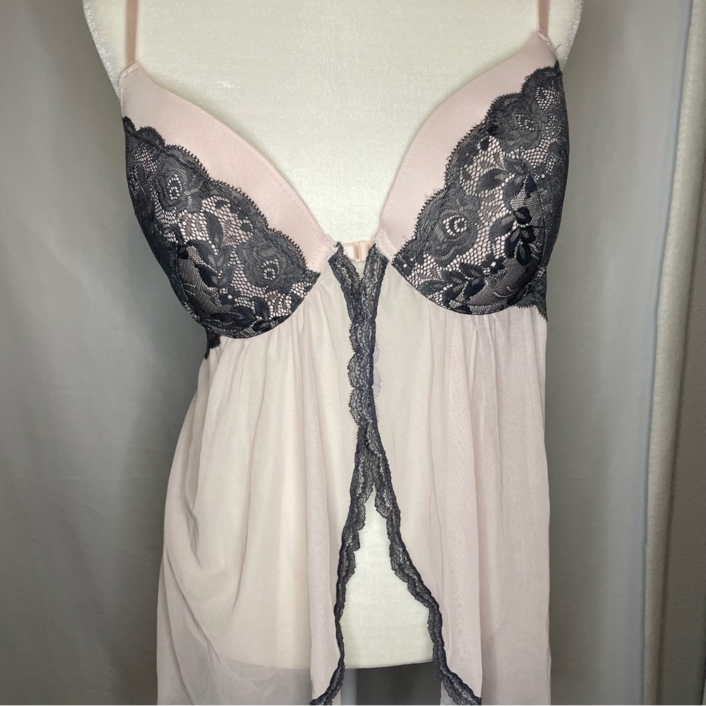 Jessica Simpson Pink and Gray  Baby doll great condition size XL
